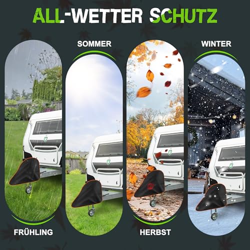 Deichselabdeckung Wohnwagen,Deichselhaube Anhänger wasserdicht 95x17x65cm – Ansicht 6