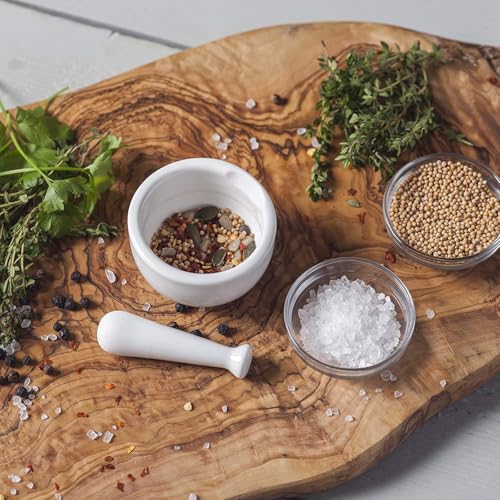 Compact 7cm Porcelain Mortar and Pestle Set for Herbs & Spices - Image 5