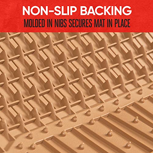 Image of Motor Trend FlexTough Defender Floor Mats for Cars & TrunkShield Trunk Mat Set, Next-Gen Deep Dish Heavy Duty Car All Weather, Rubber Set Auto Truck Van SUV B09VYBHPDK