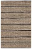 Dash & Albert Arbor Handwoven Jute Rug, 2 X 3 Feet, Black Stripe Pattern