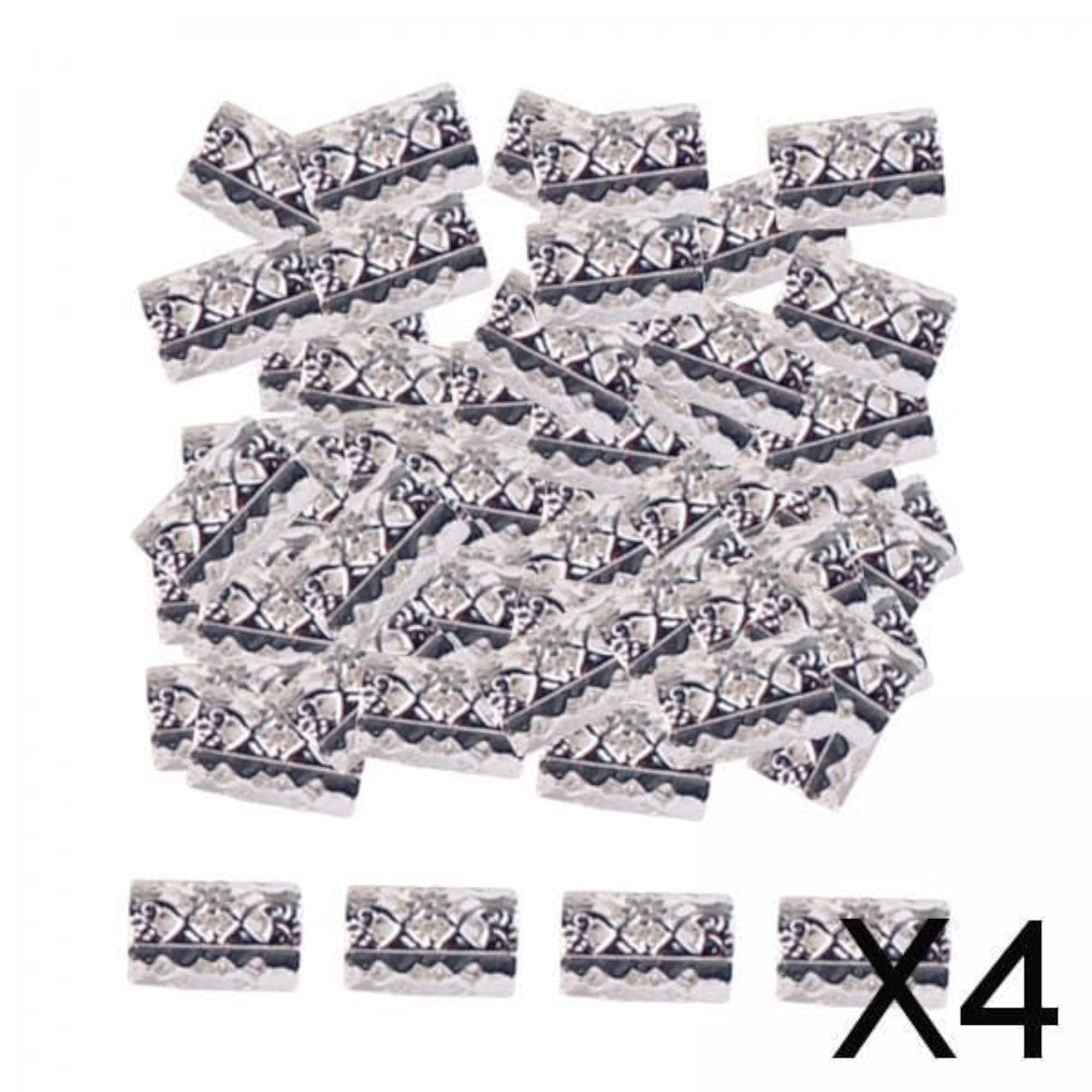 100 Dreadlocks Beads Rings Hair Accessories for Braiding