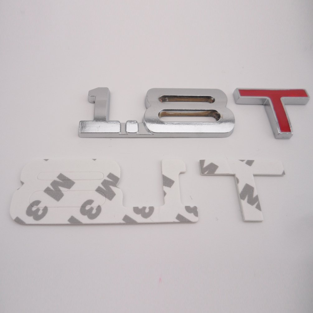 Amazon.com: Manso Chrome Red 1.8T Rear Trunk Badge Emblem Decal