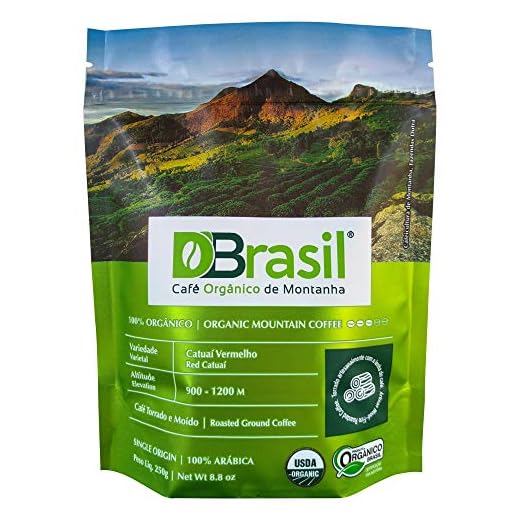 Café Dutra D'Brasil Café Orgânico De Montanha Torrado E Moído 250G 100% Arábica Certificado Orgânico Brasil Usda Rainforest