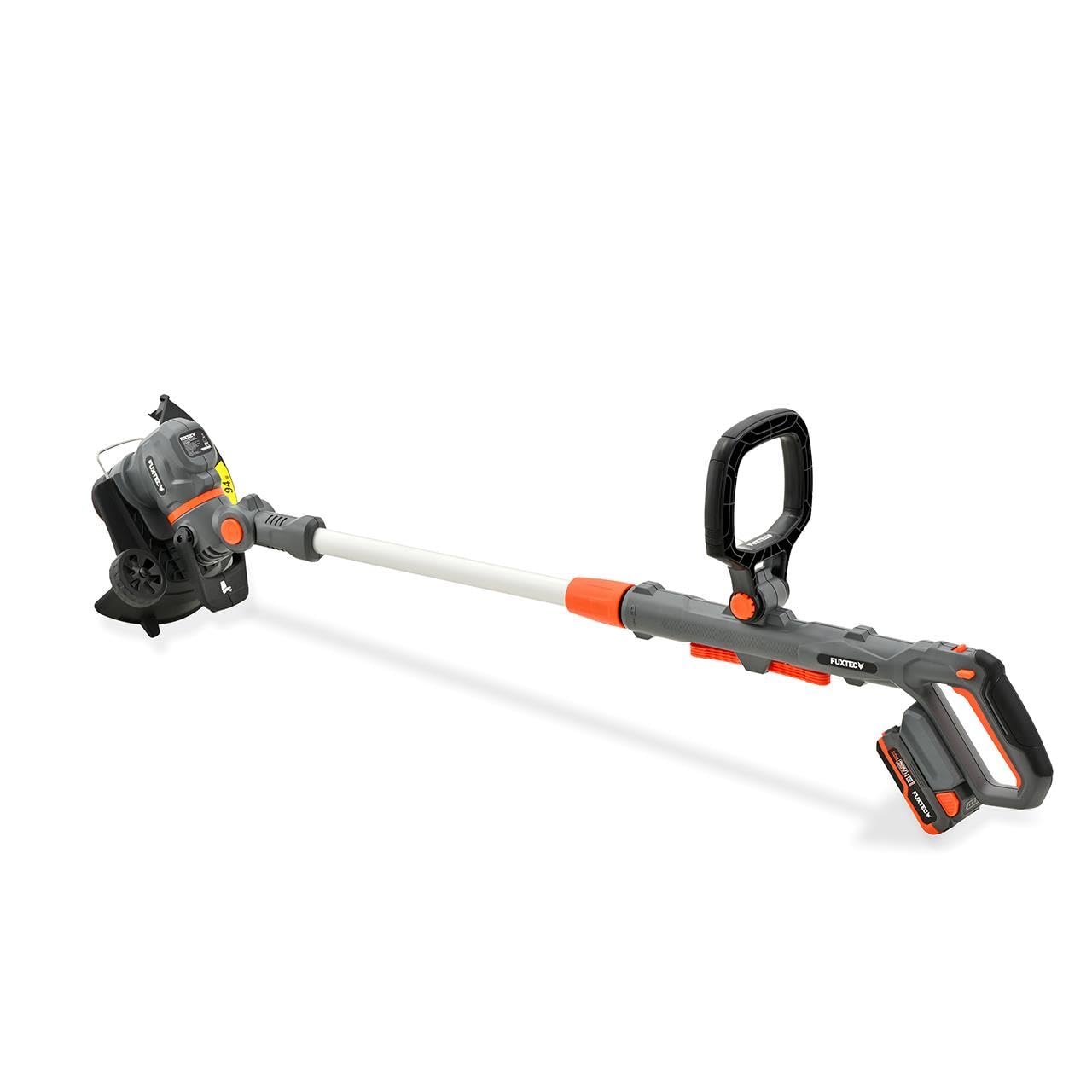 FUXTEC Coupe-Bordures sans Fil 20V FX-E1RT20PROSET avec Batterie 2 Ah et Chargeur • Débroussailleuse électrique • Largeur de Coupe 28 cm • Manche télescopique • 2 Vitesses • Tête pivotante 90°
