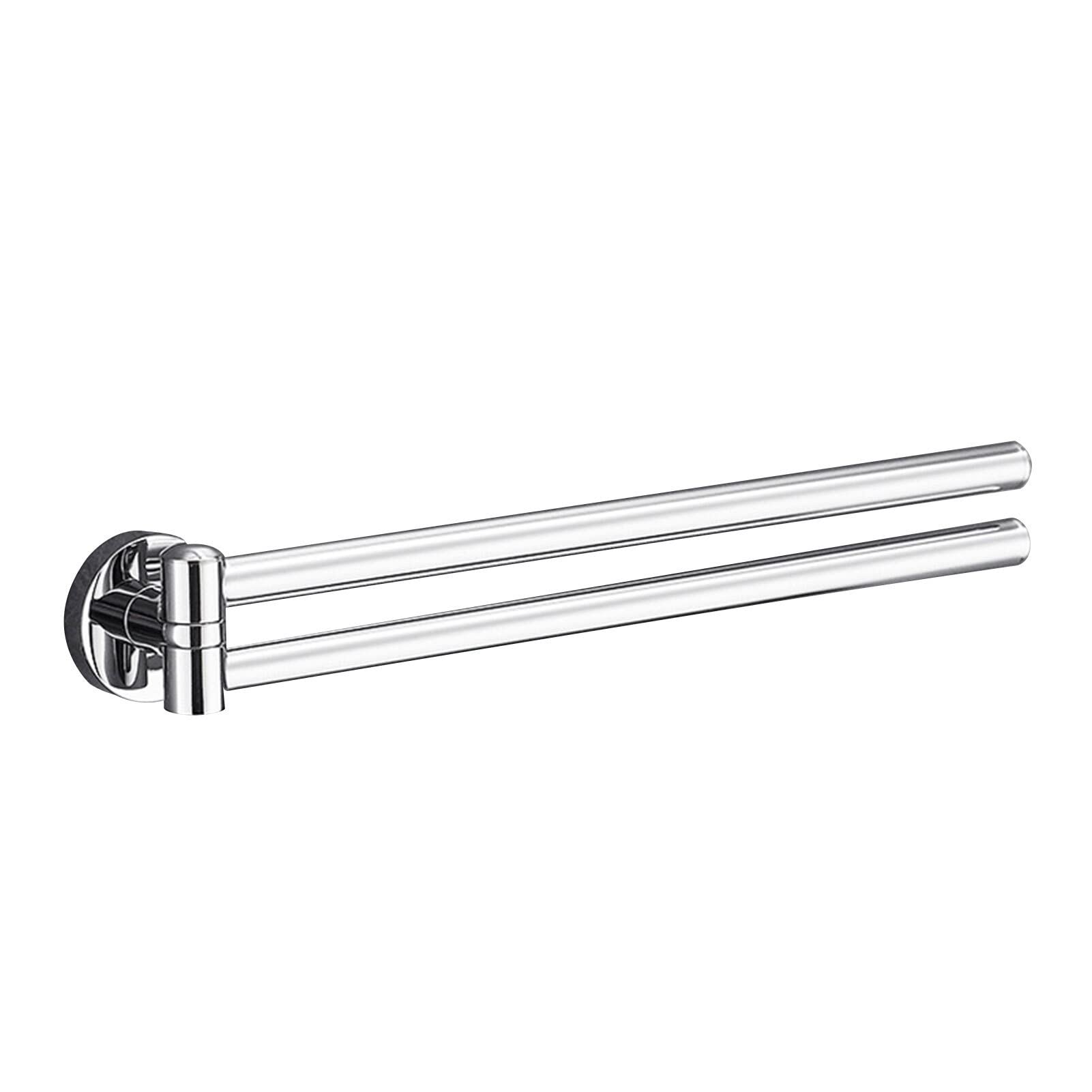 Porte-serviette pivotant 180° en laiton lourd LWX à double bras articulé
