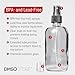DMSOSTORE Glass Spray Bottle Set, 8 oz, BPA-Free Fine Mist Sprayer, Chemical-Resistant with Dust Cap, 2-Pack