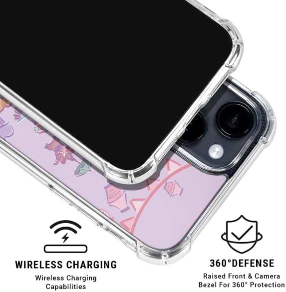 Skinit Clear Phone Case Compatible with iPhone 15 - Officially Licensed Disney Alice in Wonderland (Animated) Mad Tea Party Design