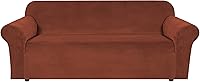 Vista 78 de H.VERSAILTEX Funda de terciopelo elástico para sillón, funda para sillón de 1 cojín para sala de estar, funda de muebles hecha de terciopelo grueso
