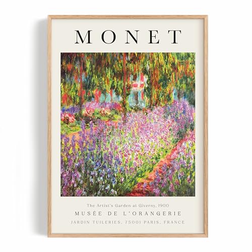 1M&reg; Bilder - stilvoller Kunstdruck f&uuml;r dein Zuhause - Zimmer Deko Wohnzimmer & Schlafzimmer - moderne Wanddeko f&uuml;r sch&ouml;ne W&auml;nde - Poster - Wandbilder Made in Germany (Claude Monet, DIN A4)