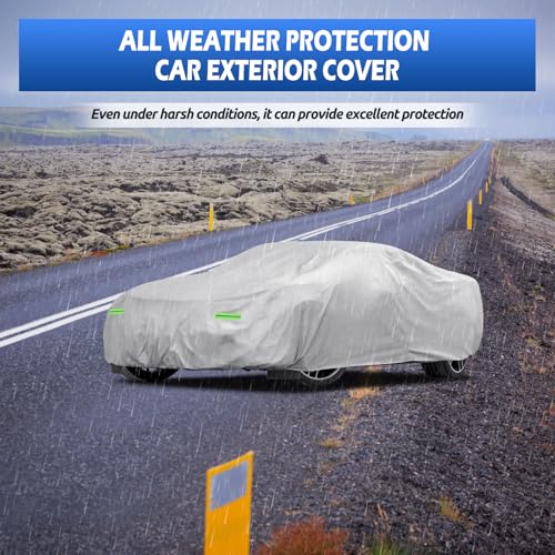 Image of Car Cover Custom Fit for Corvette C4 C5 C6 C7 C8 1980-2026, Migaven Waterproof Full Exterior Cover Sun Rain Protection with Door Zipper and Cotton Lining