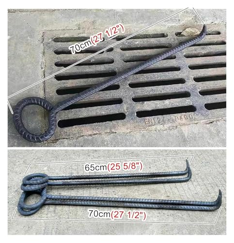 Herramientas de elevación de alcantarillado para abrir tapas pesadas sin dolor lumbar 5