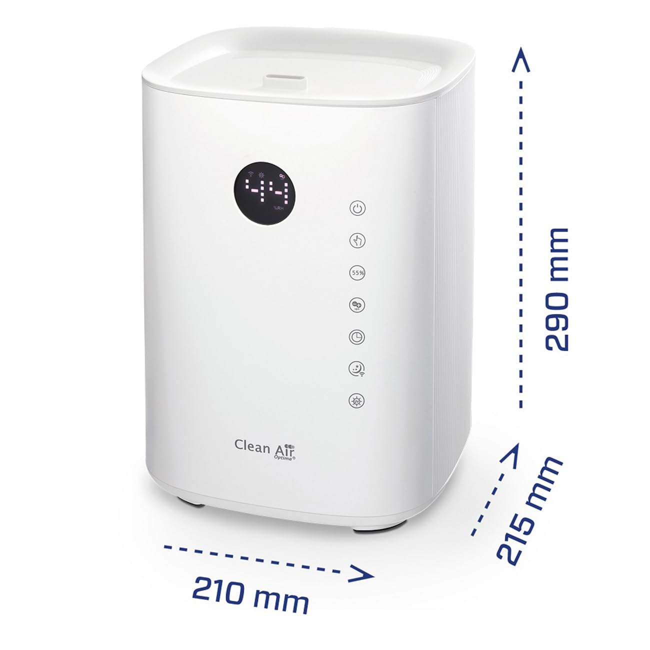 Clean Air Optima - Umidificatore CA-604W Smart Top Filling - 55 m² / 140 m³ / 590 ft²