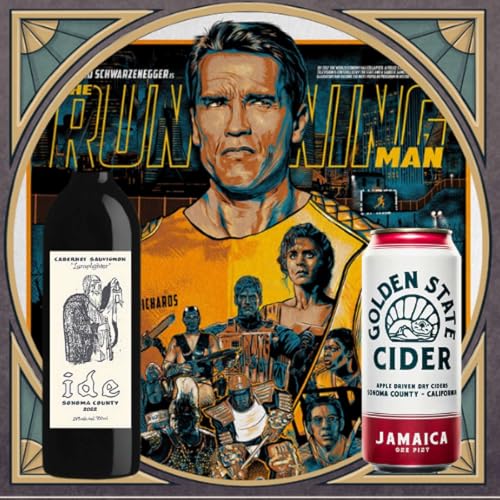 THE RUNNING MAN (1987) Paired with Love and Hate cover art