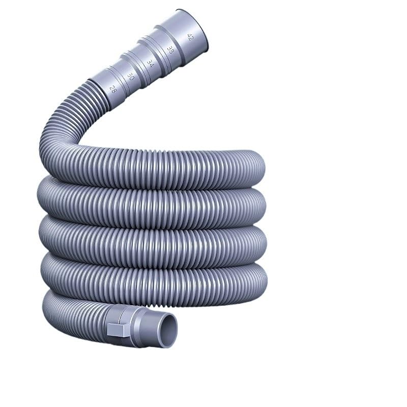 Kit de manguera desagüe universal for lavadora/lavavajillas 3 m/4 m/5 m con tapón fijo y tubo extensión reforzado(Blue 4m)