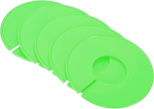 PATIKIL Separadores de ropa, paquete de 12 divisores de tamaño para armario, etiquetas en blanco, separador redondo para armario, color verde