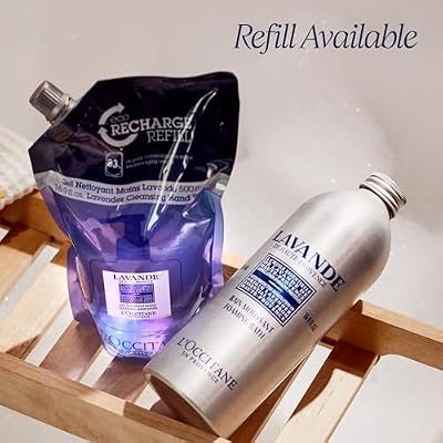 L'OCCITANE Foaming Bath: Relaxing Lavender, Comforting Shea, Beautifying Almond Milk, Citrusy Verbena, Cleansing Bubble Bath, 16.9 Fl. Oz