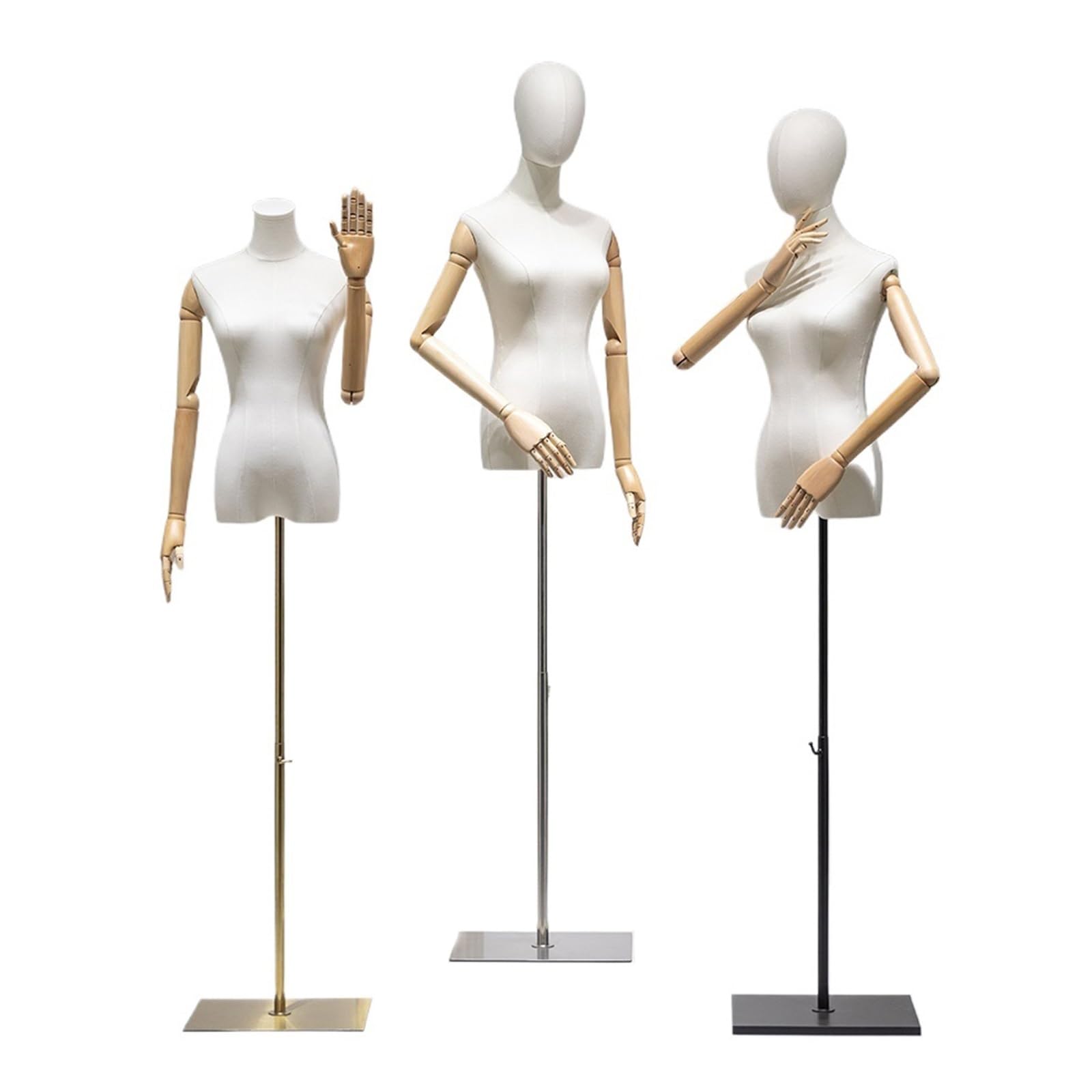 LJHFG63KUYT Clothes Rack 3-piece Set of Model Props, Clothing Display Cabinets, and Racks for Stores Display Stand(Small)