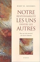 NOTRE RESPONSABILITE LES UNS ENVERS LES AUTRE (SC HUMAINES HC) 2762121949 Book Cover