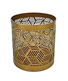 Alchemade Midcentury Modern Brass Geometric Candle Holder Metallic Gift Housewarming, Wedding,...