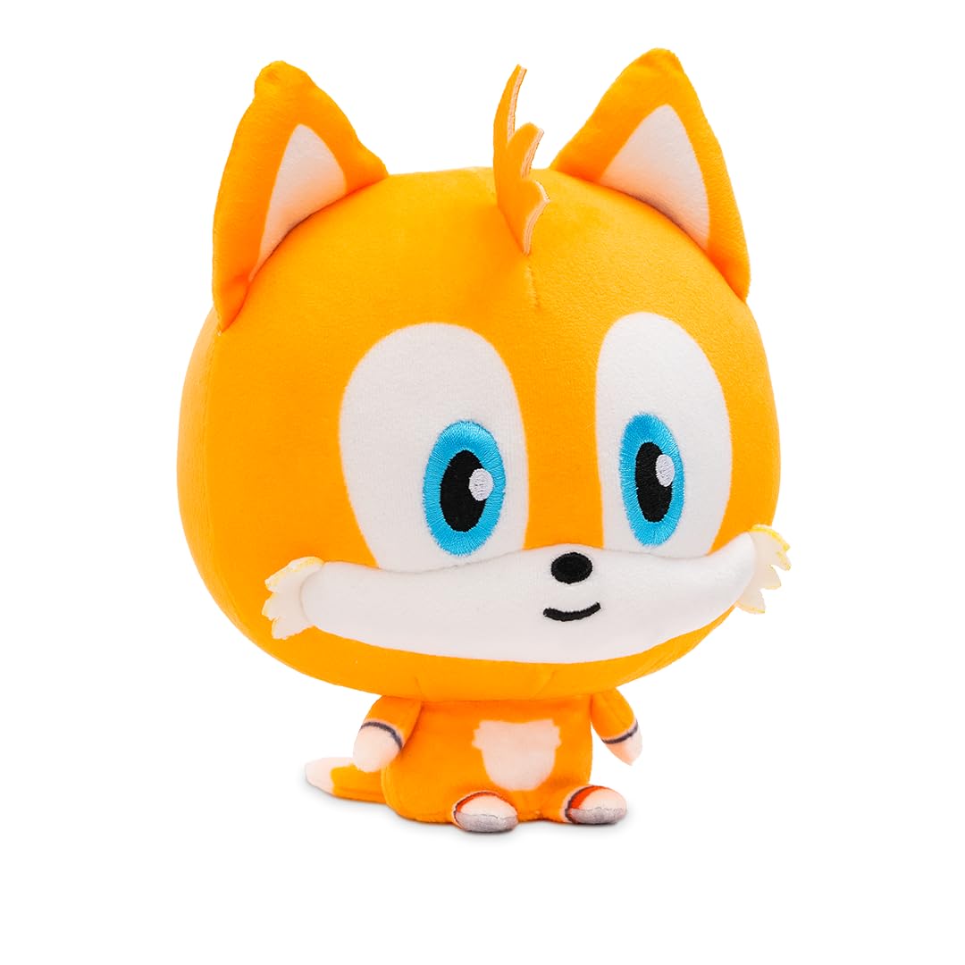 TeeTurtle Tails 5" Sonic The Hedgehog Cloudheads Plushie - Cute Weighted Soft Stuffed Officially Licensed Sega Stuffed Animal