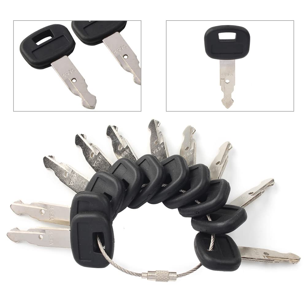 LIRU 10PCS Ignition Switch Lock Keys Replace 459A RC411
