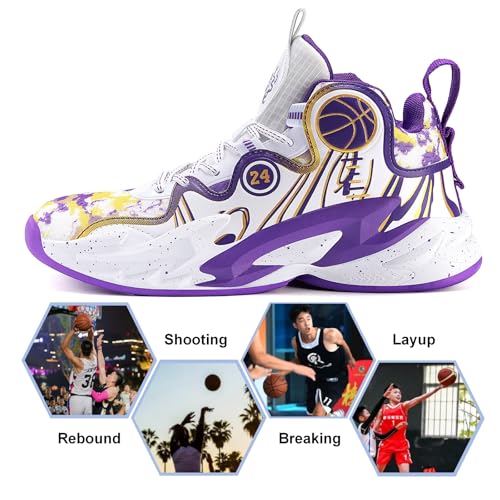 Moodeng Men's Basketball Shoes Anti-Slip Breathable Running Shoes Fahsion Sneakers Lightweight Outdoor Gym Shoes2