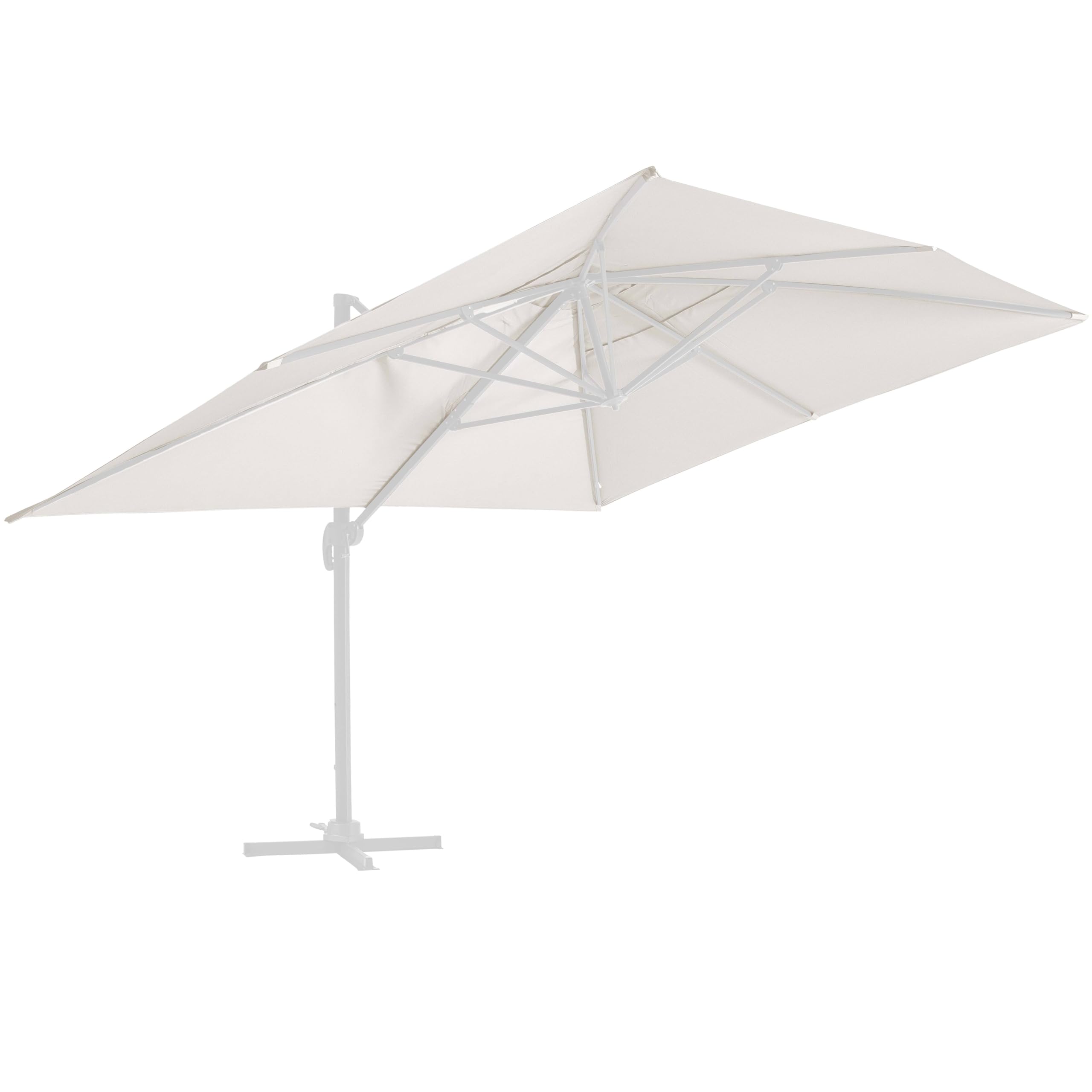 Oviala Toile pour Parasol déporté 4x3m écru