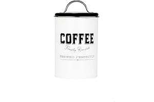 Amici Home Country Cottage White Coffee Canister