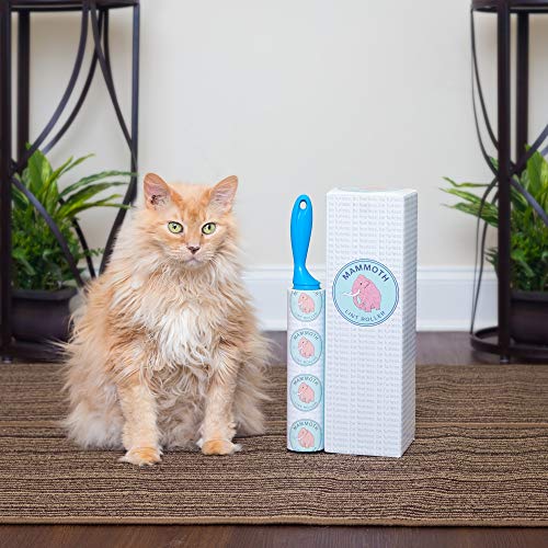 Mammoth Lint Roller-Extra Large Lint Roller, 2 Rollers and 2 Refills, 90 Sheets per Roll, Perfect for Pets (360 Extra Long Sheets Total)