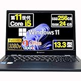 【整備済み品】 ノートパソコン dynabook G83/HS 13.3インチ フルHD Core i5-1135G7 第11世代 Windows11 Office 2021搭載 カメラ Wi-Fi6 type-C (SSD:256GB メモリ:24GB)