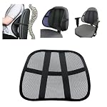 Mesh Back Support Rest for Office Chair, Lumbar Support with Breathable Mesh, Black - Image 2