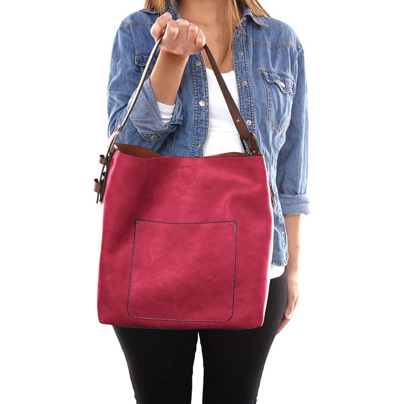 Image of Joy Susan Womens Faux Leather: Hobo 2-in-1 Handbag