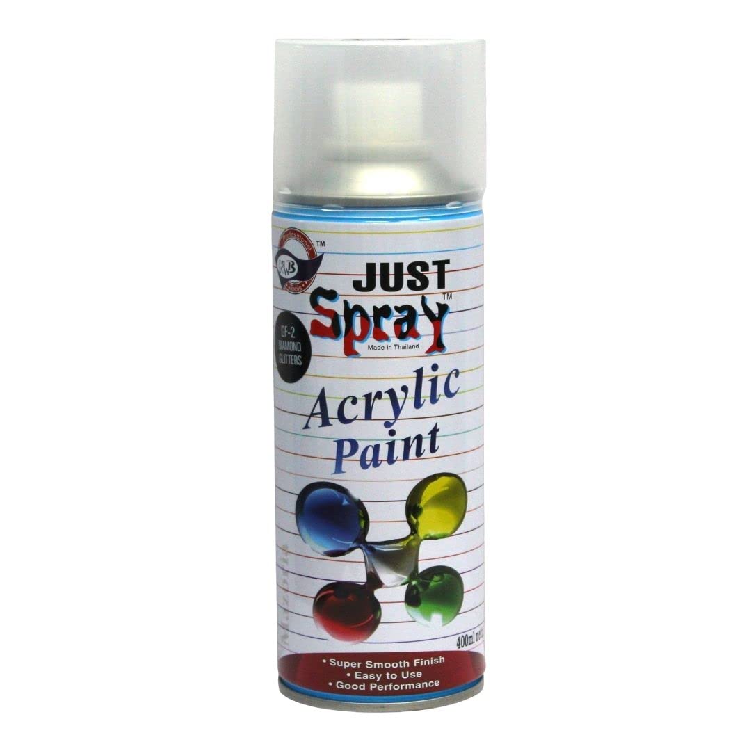 just spray Multi Glitter Transperent Gloss Finish Acrylic Multipurpose