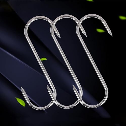 Astra Gourmet Ganchos de carne de 19 cm em aço inoxidável gancho em S para processamento de carne, g