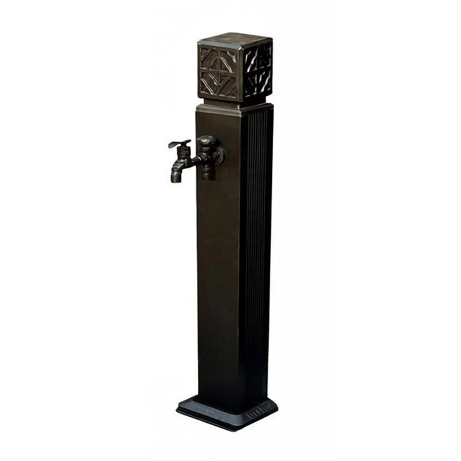 Rubinetto Verticale da Esterno in Ottone Massiccio, antigelo, Colonna d’Acqua autoportante per Giardino, Patio e irrigazione del Prato(Black,80cm/31.5in)