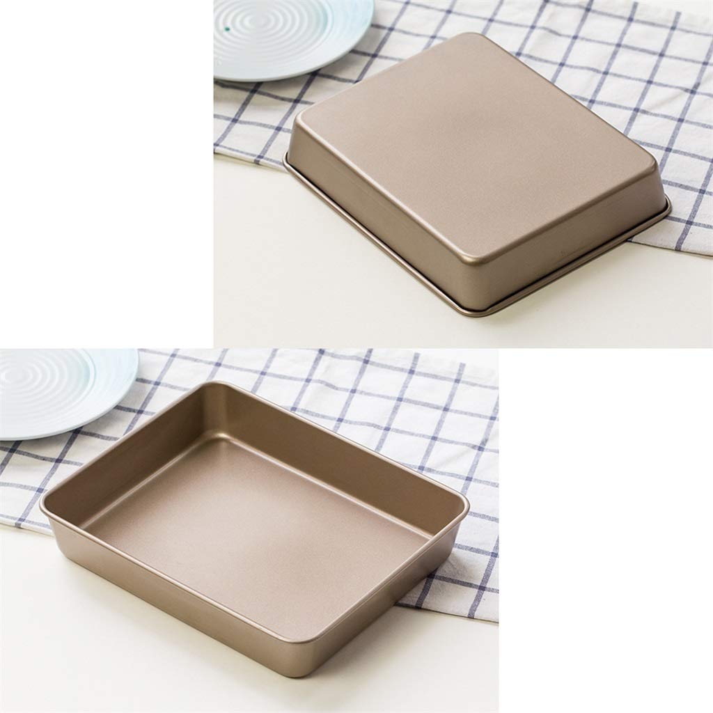 ZHANGXIAO Bandejas para Horno, Espesar No Pegajoso Acero Carbono Pastel Mollete Rectángulo Plato De Hornear Usado For Horno (tamaño : 39.5×26×5.5cm)