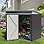 Vongrasig Outdoor Storage Shed, 6 x 4 FT Outside Metal Garden Shed with Window and Lockable Door, Waterproof Tool Shed for Backyard Patio, Lawn and Garden (Dark Gray)