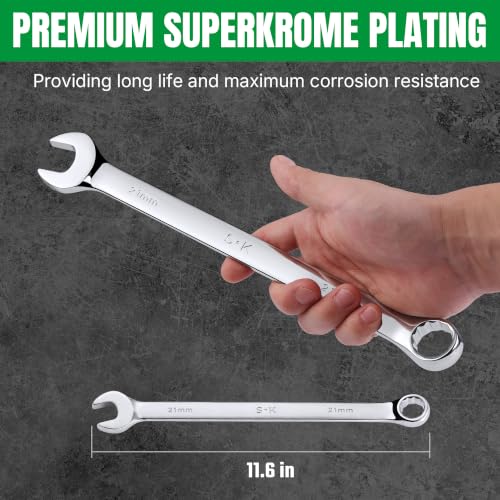 Image of SK 21 mm Combination Wrench, Metric, Premium CR-V Steel