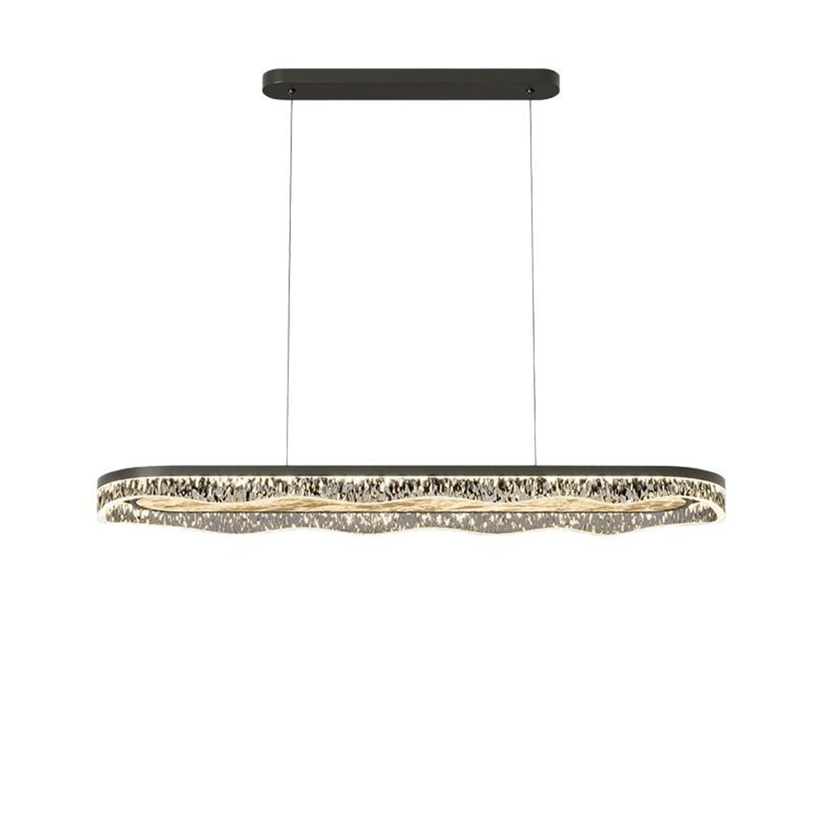 Lustre de salle à manger moderne à LED réglable en acrylique suspendu