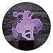 Produktbild Visuelle StereovisionKinder Dekoration 3D Vision led reitsimulator nachtlicht USB Schlafzimmer Tabelle Lichter wohnkultur 7 Farbe Schlaf Beleuchtung Kinder Geschenke Visuelle Stereo