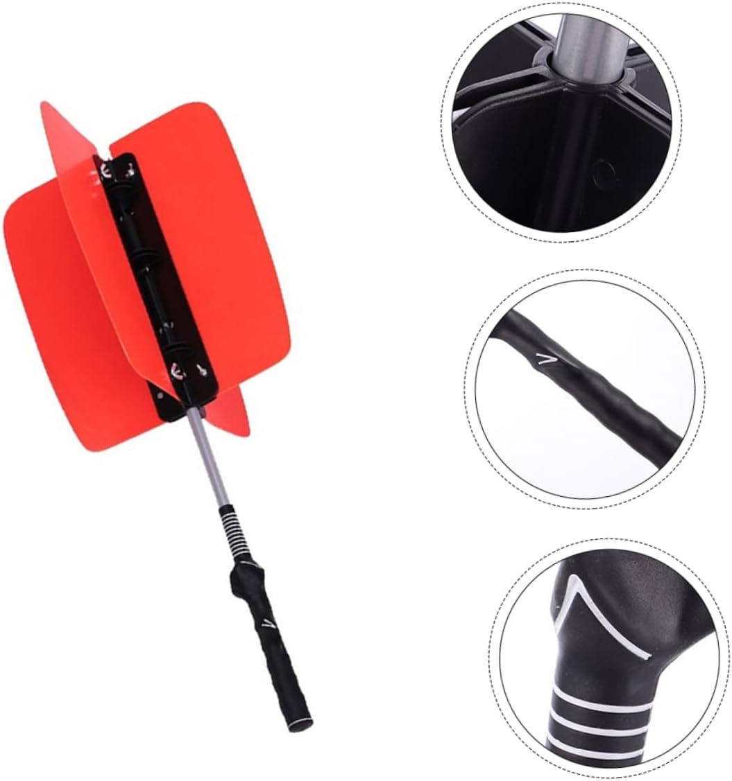 Golf Swing Trainer Swing Guide Training Aid Wind Power Fan Grip Trainer for Practice Tool Random Color