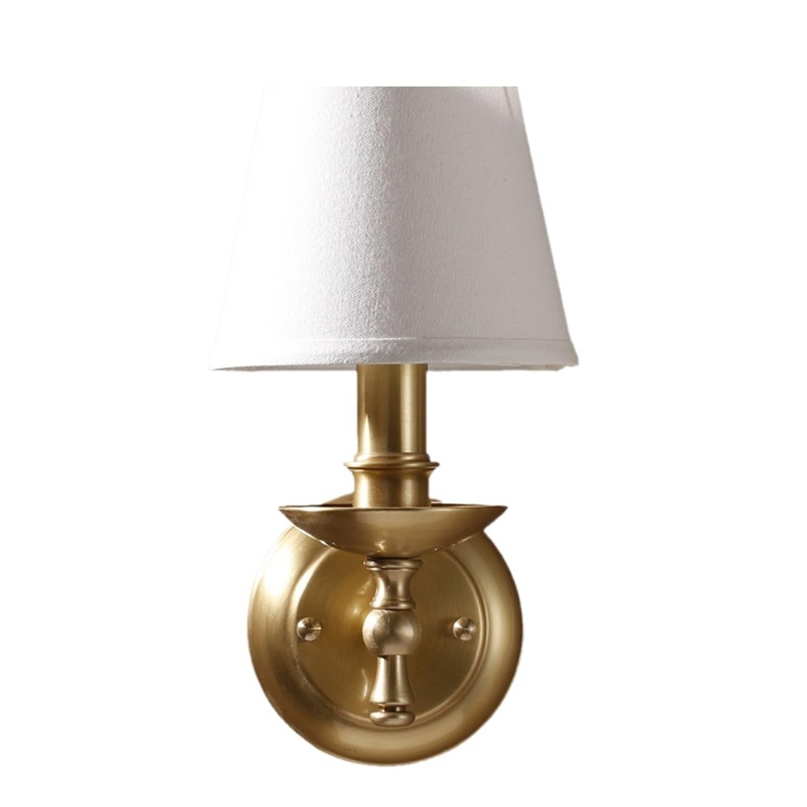 Pełna miedziana lampa ścienna Europejska retro lampka nocna do sypialni, czysta miedź pojedyncza głowica lampa schodowa