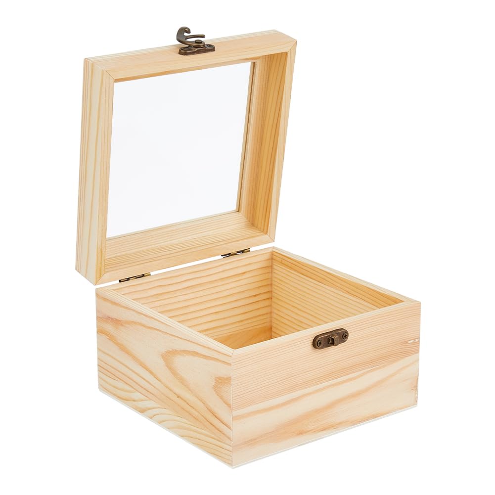 2 Scatole Regalo In Legno Con Coperchio Scorrevole: Cassette Portaoggetti Vintage Marroni 9x9x5 Cm – Ideali Per Gioielli E Piccoli Regali