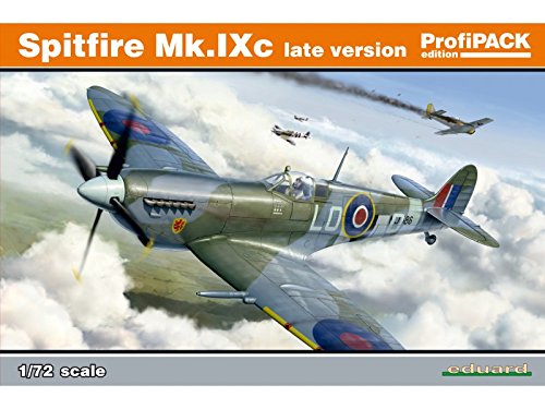 Eduard EDK70121 Kit 1:72 ProfiPack-Spitfire Mk.IXc Late Version Model, Various