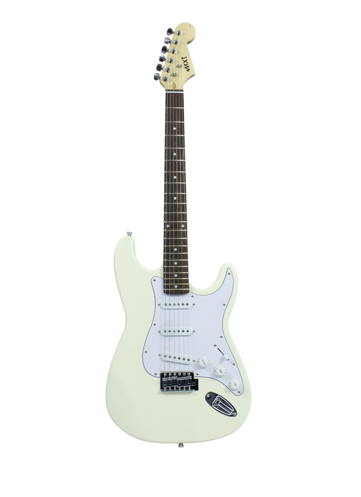 MXT Guitarra Elétrica ST Classic, Cor Creme, 22 Trastes Jumbo, 3