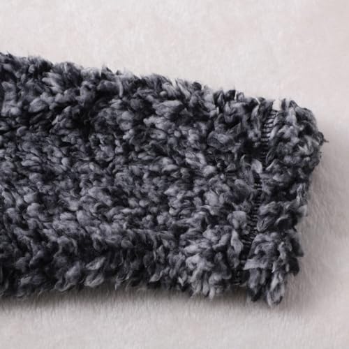 IKFIVQD Moletom de lã de inverno infantil para meninas 5t para meninas de manga longa lapela cor sól