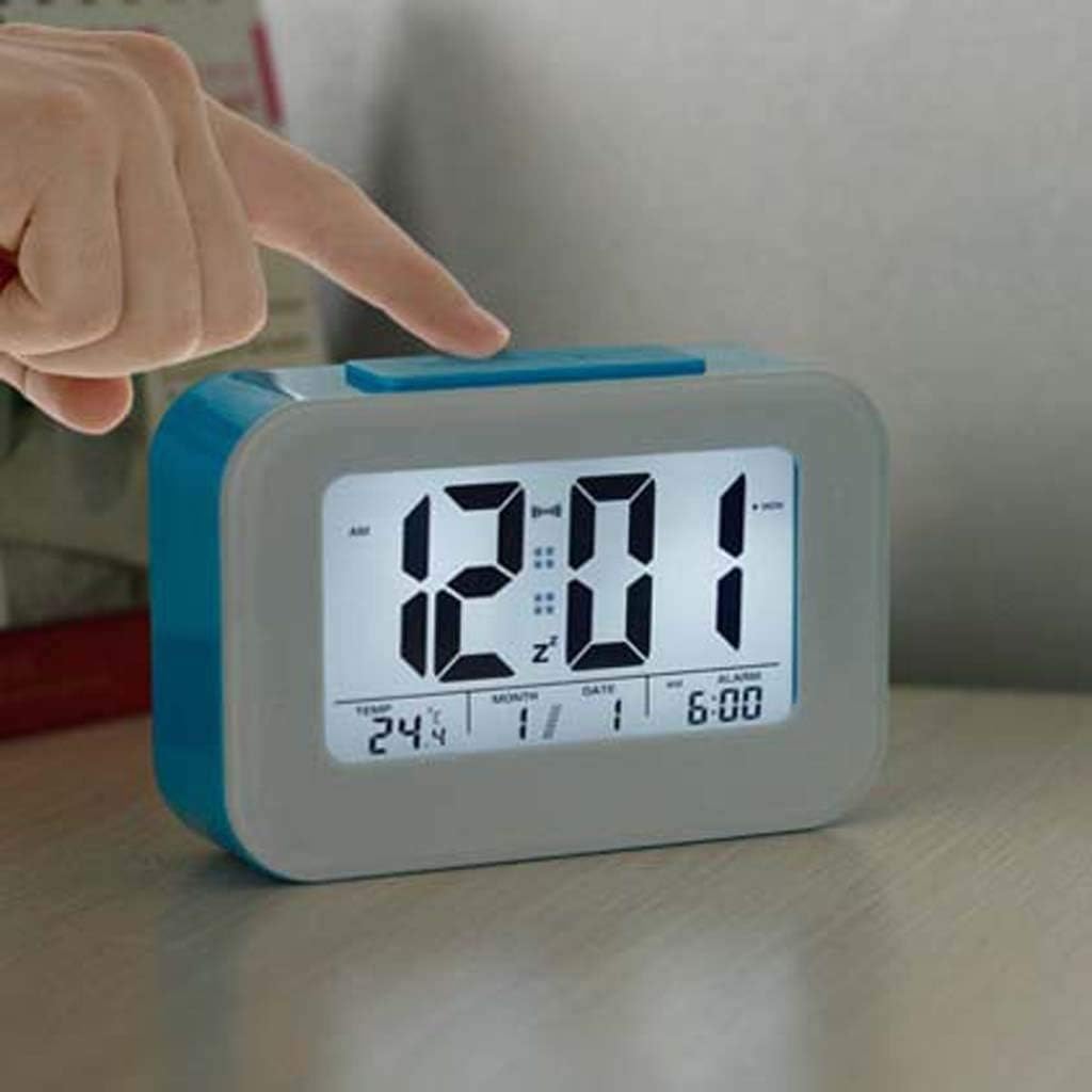 Digital Alarm Clocks for Bedrooms - Handy Night Light, Large Numbers with Display Dimmer, Chargers, Outlets Powered Compact Clock for Nightstand, Desk, Shelf image 3