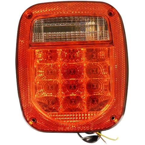Autosmart Radiant KL-25104R Lens Universal Stud-Mount Combination LED Tail Light Cover