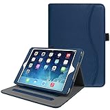 Fintie iPad Mini/Mini 2 / Mini 3 Case [Corner Protection] - [Multi-Angle Viewing] Folio Smart Stand Protective Cover with Pocket, Auto Sleep/Wake for Apple iPad Mini 1 / Mini 2 / Mini 3, Navy