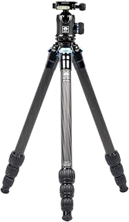 SIRUI AM-254 Carbon Fiber Tripod with K20X Ball Head, Compact Travel Tripod Kit with Quick Release Plate (AM-254+K20X)